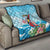 Personalized Antigua and Barbuda Christmas Quilt Windsurfing Santa Caribbean Tropical Style - Wonder Print Shop