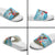 Personalized Antigua and Barbuda Christmas Slide Sandals Windsurfing Santa Caribbean Tropical Style - Wonder Print Shop