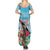 Personalized Antigua and Barbuda Christmas Summer Maxi Dress Windsurfing Santa Caribbean Tropical Style - Wonder Print Shop