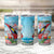 Personalized Antigua and Barbuda Christmas Tumbler Cup Windsurfing Santa Caribbean Tropical Style - Wonder Print Shop