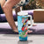Personalized Antigua and Barbuda Christmas Tumbler With Handle Windsurfing Santa Caribbean Tropical Style - Wonder Print Shop