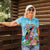 Personalized Antigua and Barbuda Christmas Women Polo Shirt Windsurfing Santa Caribbean Tropical Style - Wonder Print Shop