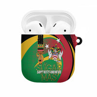 St Kitts and Nevis Sugar Mas AirPods Case Caribbean Masquerade Flag Color - Wonder Print Shop