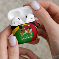 St Kitts and Nevis Sugar Mas AirPods Case Caribbean Masquerade Flag Color - Wonder Print Shop