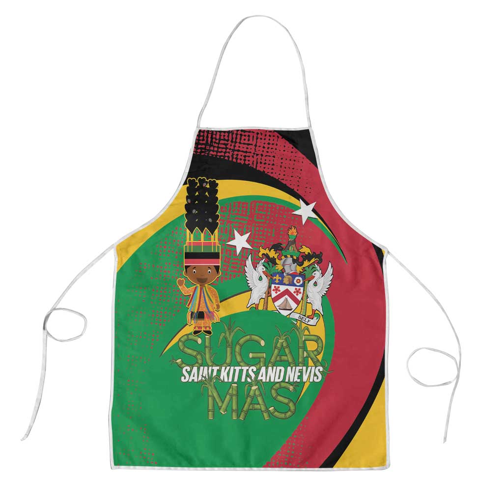 St Kitts and Nevis Sugar Mas Apron Caribbean Masquerade Flag Color - Wonder Print Shop