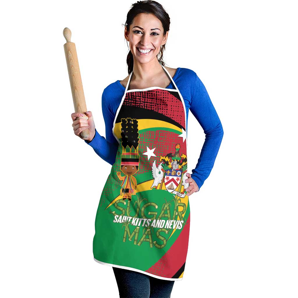 St Kitts and Nevis Sugar Mas Apron Caribbean Masquerade Flag Color - Wonder Print Shop