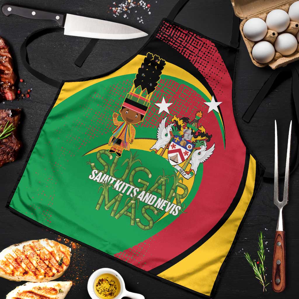 St Kitts and Nevis Sugar Mas Apron Caribbean Masquerade Flag Color - Wonder Print Shop