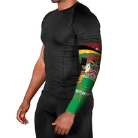 St Kitts and Nevis Sugar Mas Arm Sleeves Caribbean Masquerade Flag Color - Wonder Print Shop