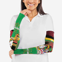 St Kitts and Nevis Sugar Mas Arm Sleeves Caribbean Masquerade Flag Color - Wonder Print Shop