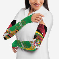 St Kitts and Nevis Sugar Mas Arm Sleeves Caribbean Masquerade Flag Color - Wonder Print Shop