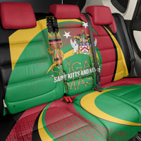 St Kitts and Nevis Sugar Mas Back Car Seat Cover Caribbean Masquerade Flag Color - Wonder Print Shop