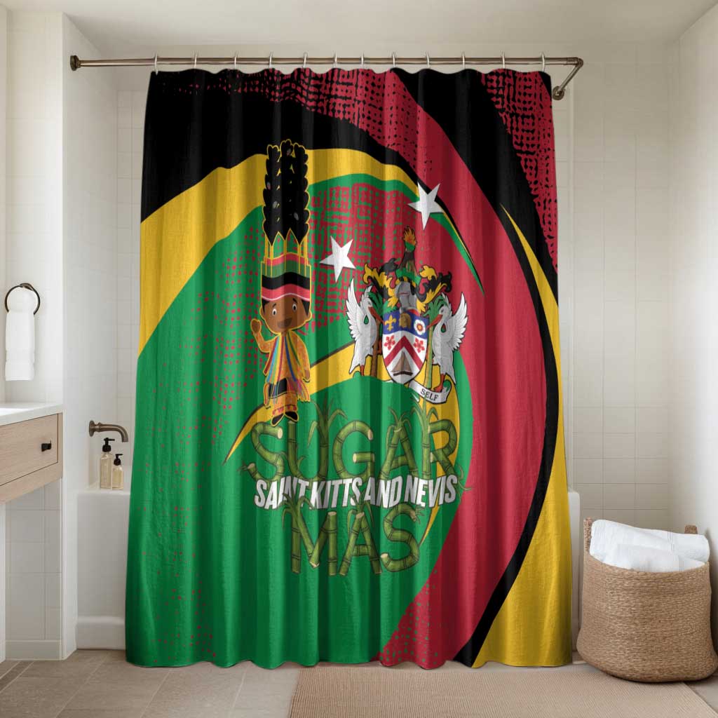 St Kitts and Nevis Sugar Mas Bathroom Set Caribbean Masquerade Flag Color - Wonder Print Shop