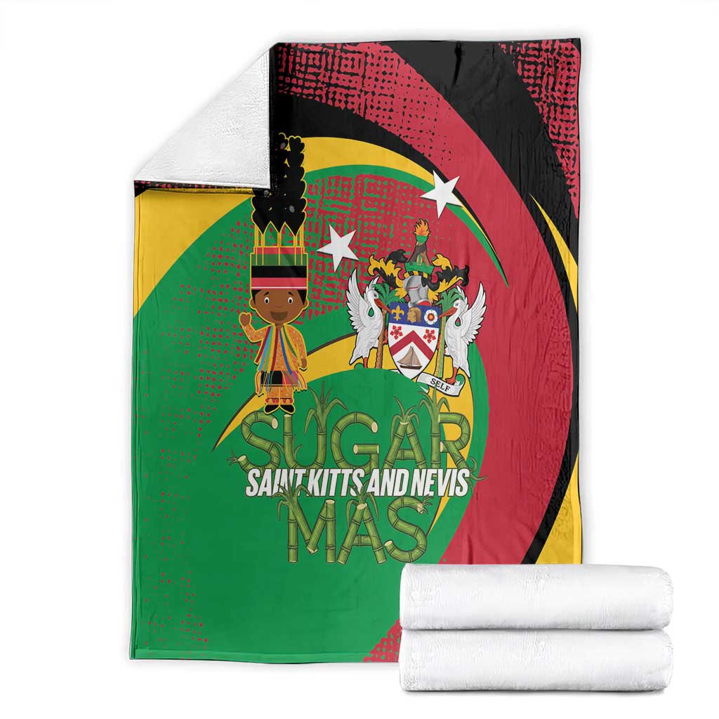 St Kitts and Nevis Sugar Mas Blanket Caribbean Masquerade Flag Color - Wonder Print Shop