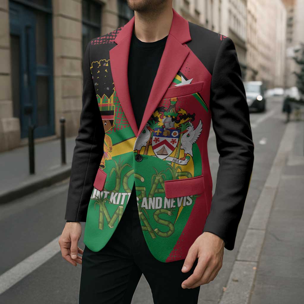 St Kitts and Nevis Sugar Mas Blazer Caribbean Masquerade Flag Color - Wonder Print Shop