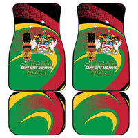 St Kitts and Nevis Sugar Mas Car Mats Caribbean Masquerade Flag Color - Wonder Print Shop
