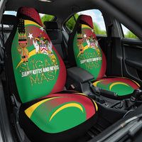 St Kitts and Nevis Sugar Mas Car Seat Cover Caribbean Masquerade Flag Color - Wonder Print Shop