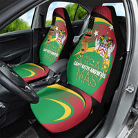 St Kitts and Nevis Sugar Mas Car Seat Cover Caribbean Masquerade Flag Color - Wonder Print Shop
