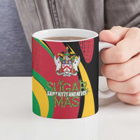 St Kitts and Nevis Sugar Mas Ceramic Mug Caribbean Masquerade Flag Color - Wonder Print Shop
