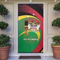 St Kitts and Nevis Sugar Mas Door Cover Caribbean Masquerade Flag Color - Wonder Print Shop
