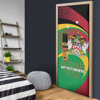 St Kitts and Nevis Sugar Mas Door Cover Caribbean Masquerade Flag Color - Wonder Print Shop