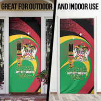 St Kitts and Nevis Sugar Mas Door Cover Caribbean Masquerade Flag Color - Wonder Print Shop