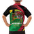 St Kitts and Nevis Sugar Mas Family Matching Mermaid Dress and Hawaiian Shirt Caribbean Masquerade Flag Color - Wonder Print Shop