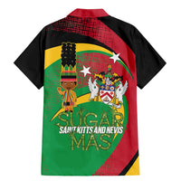 St Kitts and Nevis Sugar Mas Family Matching Mermaid Dress and Hawaiian Shirt Caribbean Masquerade Flag Color - Wonder Print Shop