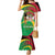 St Kitts and Nevis Sugar Mas Family Matching Mermaid Dress and Hawaiian Shirt Caribbean Masquerade Flag Color - Wonder Print Shop