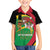 St Kitts and Nevis Sugar Mas Family Matching Off The Shoulder Long Sleeve Dress and Hawaiian Shirt Caribbean Masquerade Flag Color - Wonder Print Shop