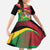 St Kitts and Nevis Sugar Mas Family Matching Tank Maxi Dress and Hawaiian Shirt Caribbean Masquerade Flag Color - Wonder Print Shop