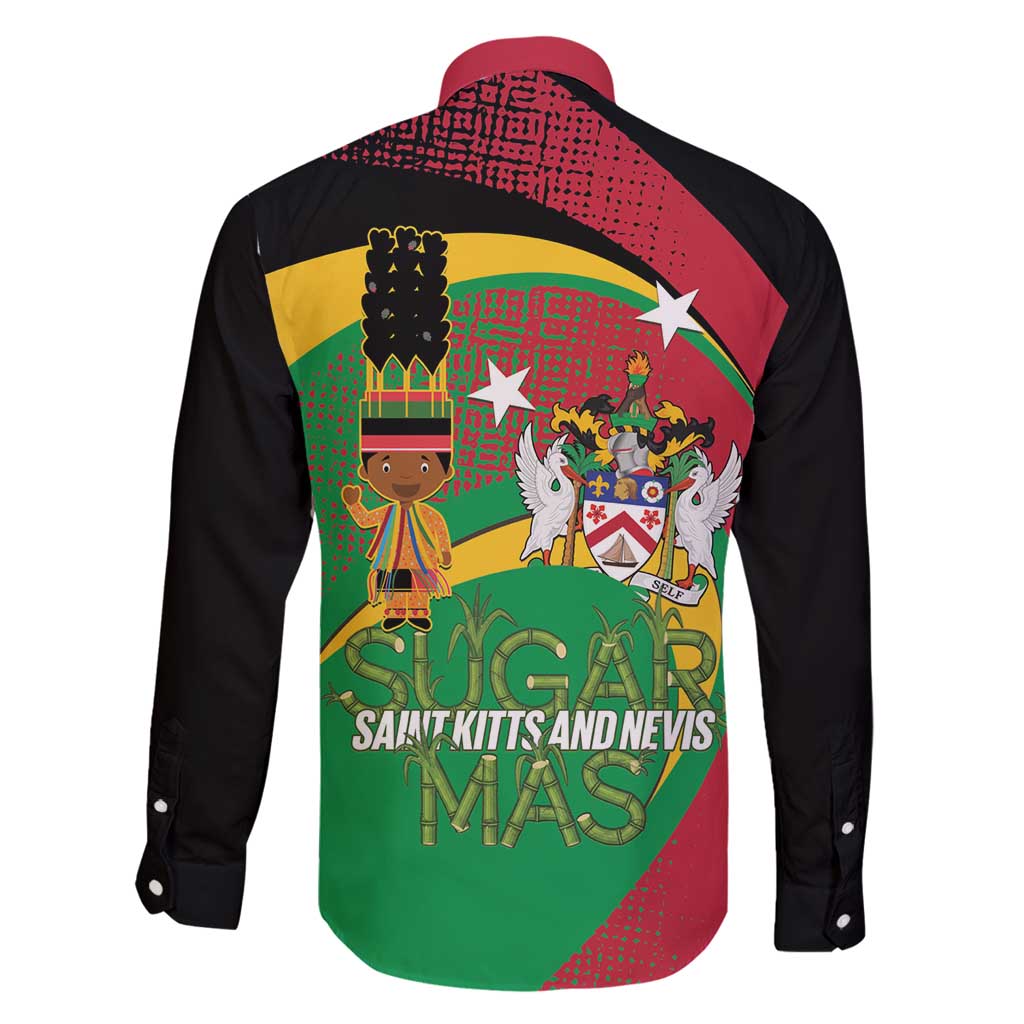 St Kitts and Nevis Sugar Mas Family Matching Tank Maxi Dress and Hawaiian Shirt Caribbean Masquerade Flag Color - Wonder Print Shop