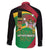 St Kitts and Nevis Sugar Mas Family Matching Tank Maxi Dress and Hawaiian Shirt Caribbean Masquerade Flag Color - Wonder Print Shop