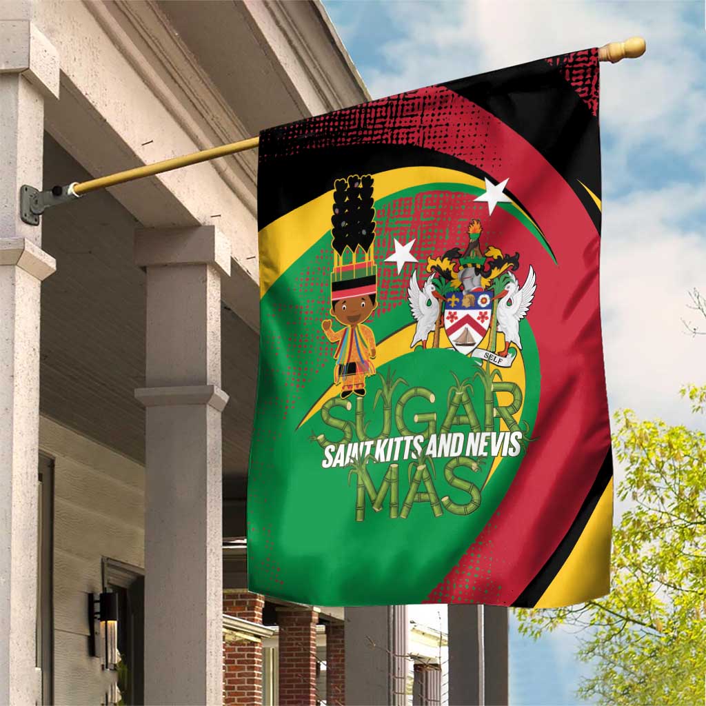 St Kitts and Nevis Sugar Mas Garden Flag Caribbean Masquerade Flag Color - Wonder Print Shop