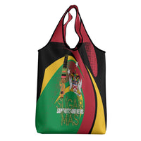 St Kitts and Nevis Sugar Mas Grocery Bag Caribbean Masquerade Flag Color - Wonder Print Shop