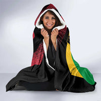 St Kitts and Nevis Sugar Mas Hooded Blanket Caribbean Masquerade Flag Color - Wonder Print Shop