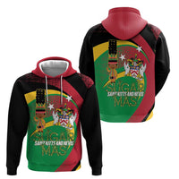 St Kitts and Nevis Sugar Mas Hoodie Caribbean Masquerade Flag Color - Wonder Print Shop