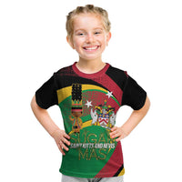 St Kitts and Nevis Sugar Mas Kid T Shirt Caribbean Masquerade Flag Color - Wonder Print Shop