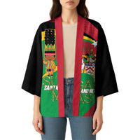 St Kitts and Nevis Sugar Mas Kimono Caribbean Masquerade Flag Color - Wonder Print Shop