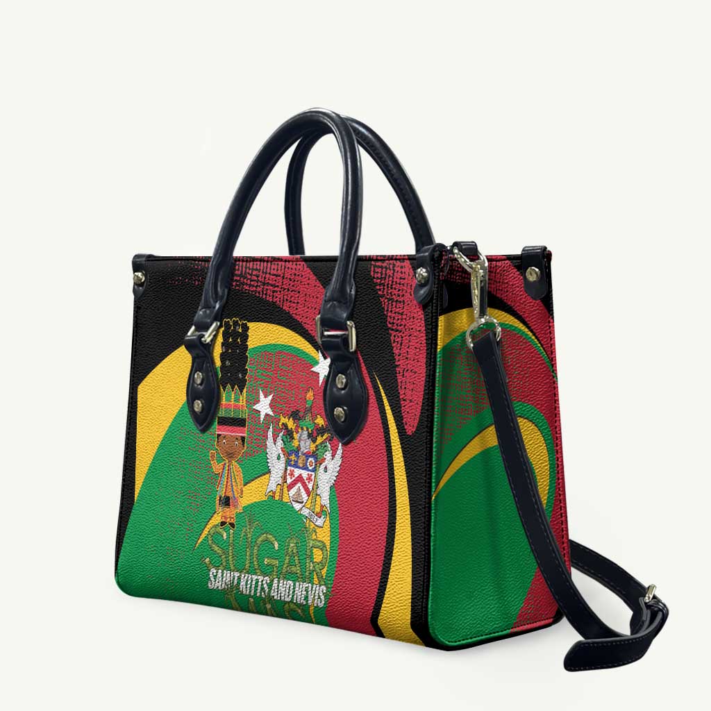 St Kitts and Nevis Sugar Mas Leather Bag Caribbean Masquerade Flag Color - Wonder Print Shop