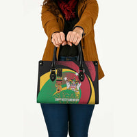 St Kitts and Nevis Sugar Mas Leather Bag Caribbean Masquerade Flag Color - Wonder Print Shop