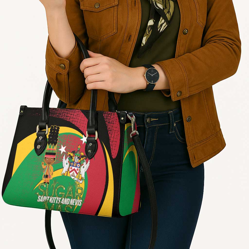 St Kitts and Nevis Sugar Mas Leather Bag Caribbean Masquerade Flag Color - Wonder Print Shop