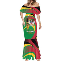 St Kitts and Nevis Sugar Mas Mermaid Dress Caribbean Masquerade Flag Color - Wonder Print Shop