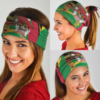 St Kitts and Nevis Sugar Mas Neck Gaiter Caribbean Masquerade Flag Color - Wonder Print Shop