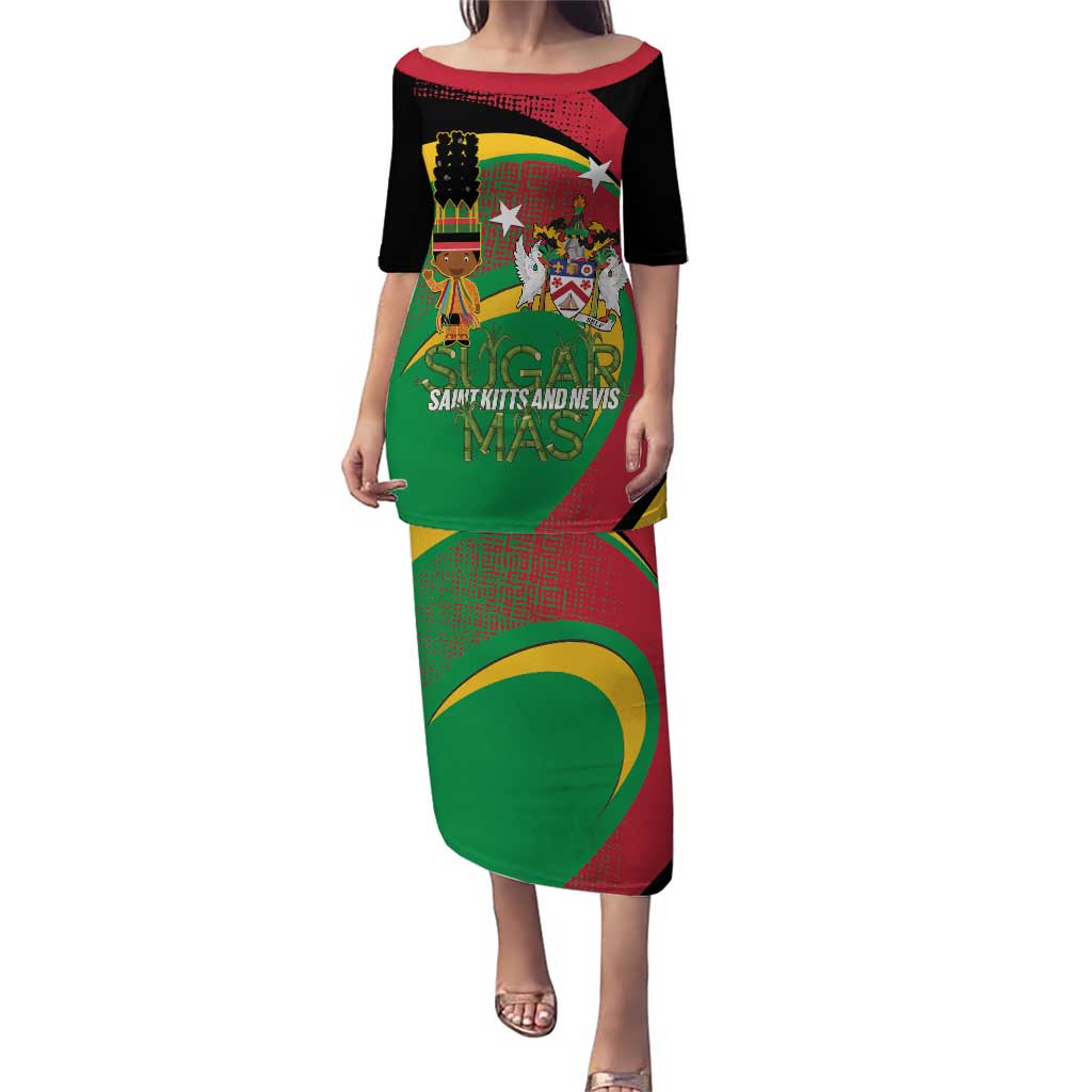 St Kitts and Nevis Sugar Mas Puletasi Caribbean Masquerade Flag Color - Wonder Print Shop