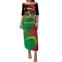 St Kitts and Nevis Sugar Mas Puletasi Caribbean Masquerade Flag Color - Wonder Print Shop