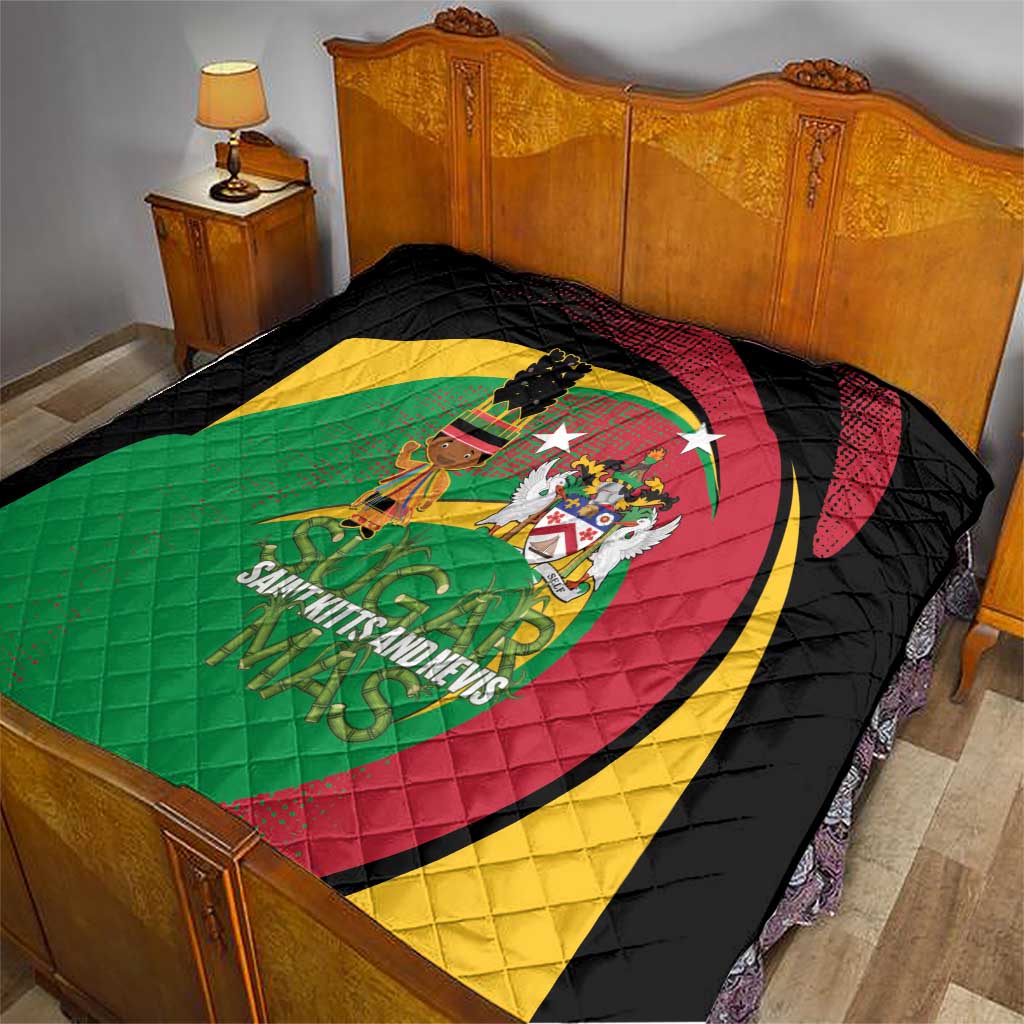 St Kitts and Nevis Sugar Mas Quilt Caribbean Masquerade Flag Color - Wonder Print Shop