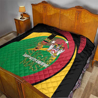 St Kitts and Nevis Sugar Mas Quilt Caribbean Masquerade Flag Color - Wonder Print Shop
