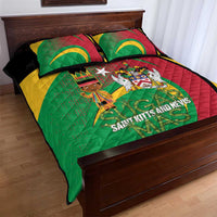St Kitts and Nevis Sugar Mas Quilt Bed Set Caribbean Masquerade Flag Color - Wonder Print Shop