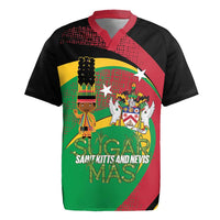 St Kitts and Nevis Sugar Mas Rugby Jersey Caribbean Masquerade Flag Color - Wonder Print Shop