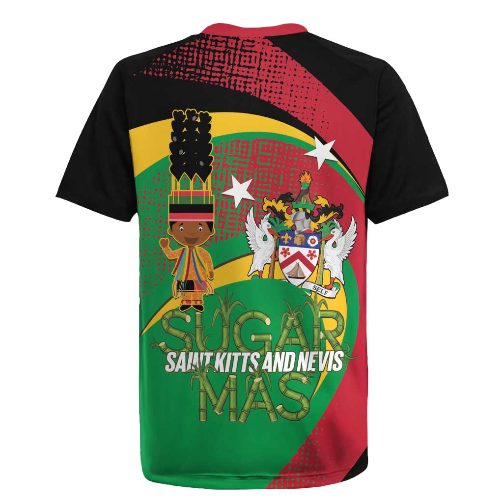 St Kitts and Nevis Sugar Mas Rugby Jersey Caribbean Masquerade Flag Color - Wonder Print Shop